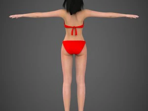 Babita donna realistica Modello 3D