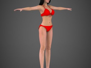 Realistic woman babita 3D Модель