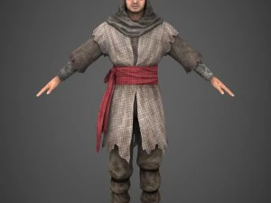 ゲーム準備完了のアラブ人ソーラブ 3Dモデル