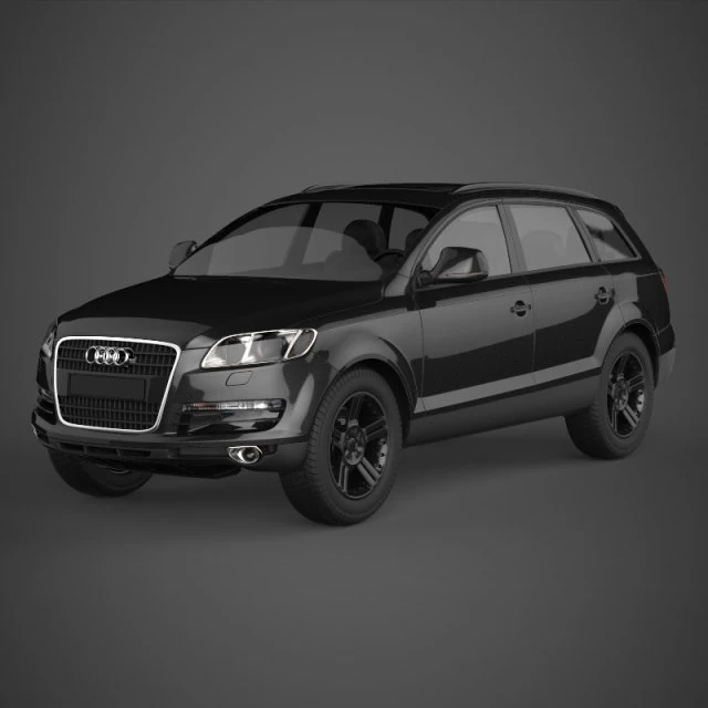 realistic car audi q7 3D Model .c4d .max .obj .3ds .fbx .stl .blend