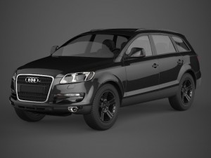 realistic car audi q7 3D 模型