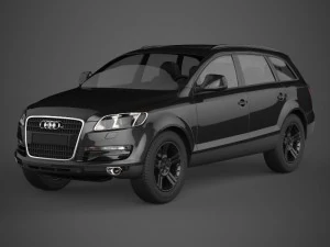 auto realistica audi q7 Modello 3D