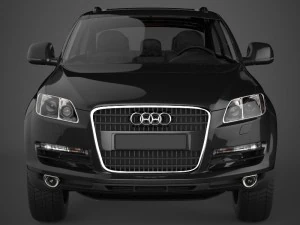 realistic car audi q7 3D Model
