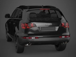 realistic car audi q7 3D Model