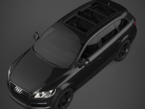 realistic car audi q7 Modèle 3D