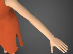 Realistic female tina 3D Model