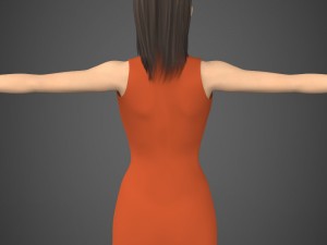 Realistic female tina Model 3D