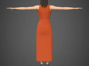 Realistic female tina 3D Model