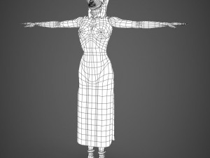 Realistic female tina Model 3D