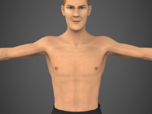 male character john 3D Model