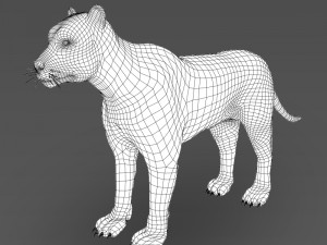 realistic tiger 3D Model