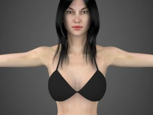 Beautifuly woman ritu 3D Model