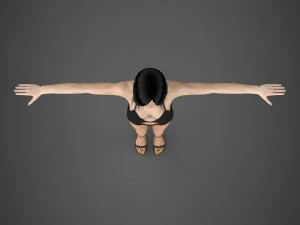 Beautifuly woman ritu 3D Model