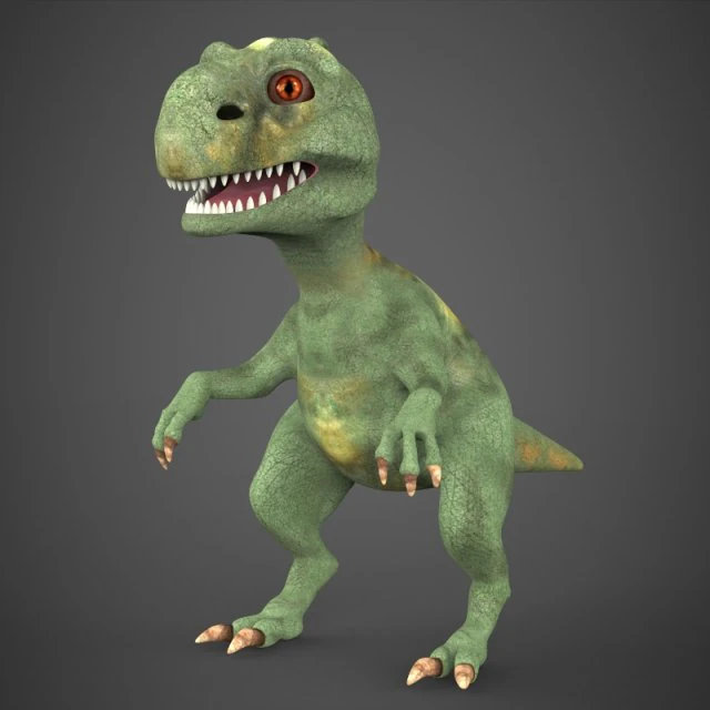game ready baby dinosaur 3D Model .c4d .max .obj .3ds .fbx .stl .blend 