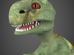 game ready baby dinosaur Model 3D