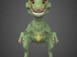 game ready baby dinosaur Model 3D