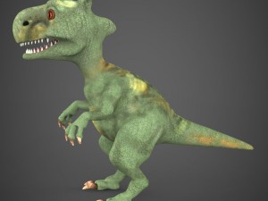 game ready baby dinosaur Model 3D