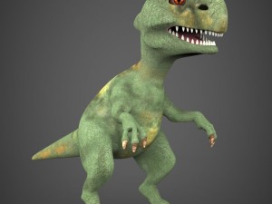game ready baby dinosaur Model 3D