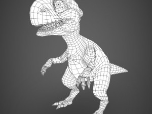 game ready baby dinosaur Model 3D