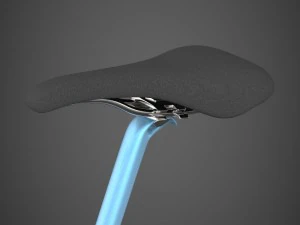 realistic blue bicycle 3D Model