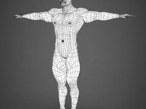 game ready muscular male Model 3D