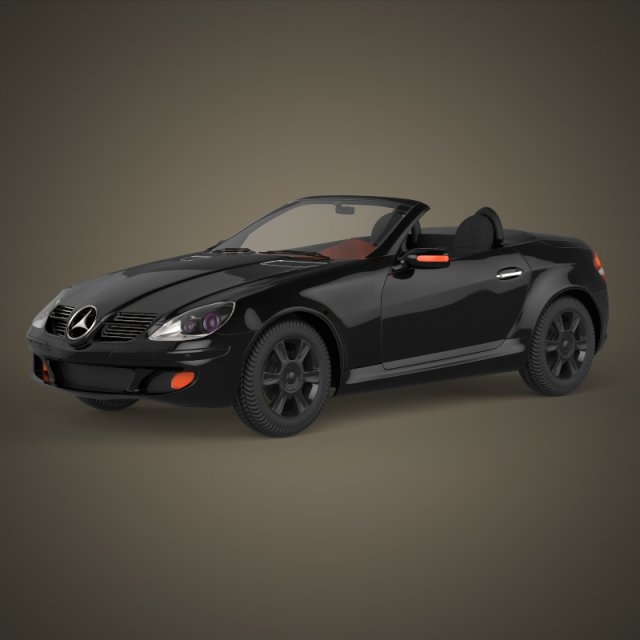 realistic car mercedes benz 3D 模型 .c4d .max .obj .3ds .fbx .stl .blend 