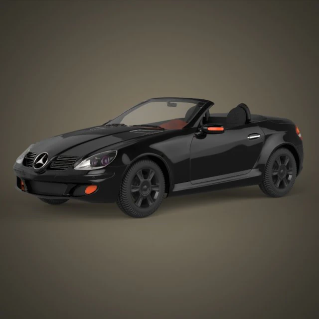 realistic car mercedes benz 3D Model .c4d .max .obj .3ds .fbx .stl .blend
