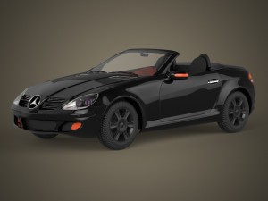realistic car mercedes benz 3D Model