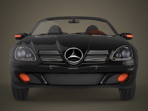 realistic car mercedes benz 3D 模型
