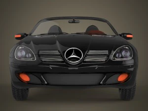 realistic car mercedes benz 3D Model