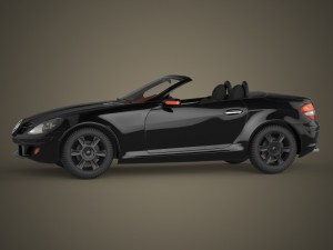 realistic car mercedes benz 3D 模型