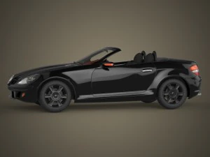realistic car mercedes benz 3D Model