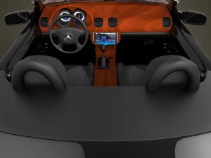 realistic car mercedes benz 3D Model