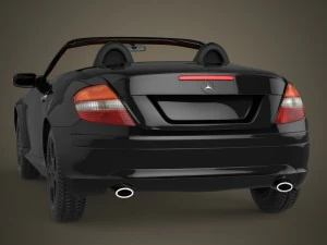 realistic car mercedes benz 3D Model