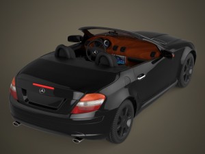 realistic car mercedes benz 3D 模型