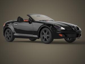 realistic car mercedes benz 3D 模型