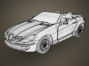 realistic car mercedes benz 3D 模型