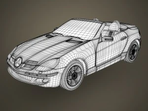 realistic car mercedes benz 3D Model