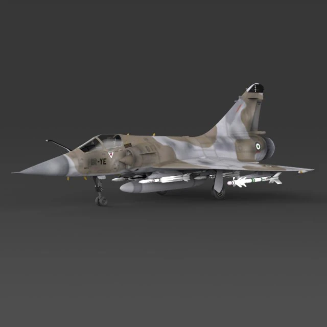 fighter aircraft mirage 2000 3D Model .c4d .max .obj .3ds .fbx .stl .blend