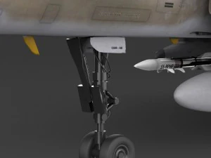 fighter aircraft mirage 2000 3D Model