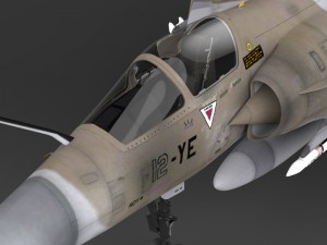 fighter aircraft mirage 2000 Modelo 3D