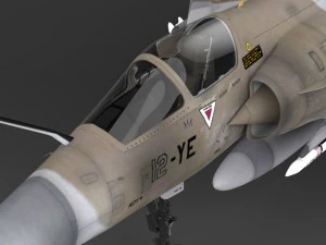 fighter aircraft mirage 2000 3D Model