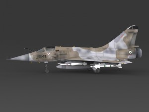 fighter aircraft mirage 2000 Modelo 3D