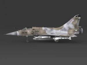fighter aircraft mirage 2000 3D Model