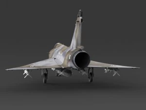 fighter aircraft mirage 2000 3D Model