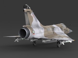 fighter aircraft mirage 2000 Modelo 3D