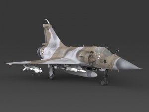 fighter aircraft mirage 2000 Modelo 3D