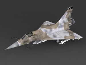 fighter aircraft mirage 2000 Modelo 3D