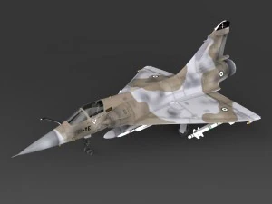 fighter aircraft mirage 2000 3D Model
