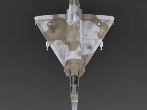 fighter aircraft mirage 2000 3D Model